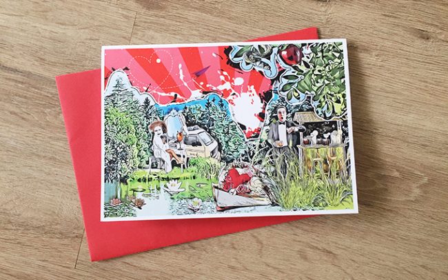 Karin und Nik Hochzeitskarte