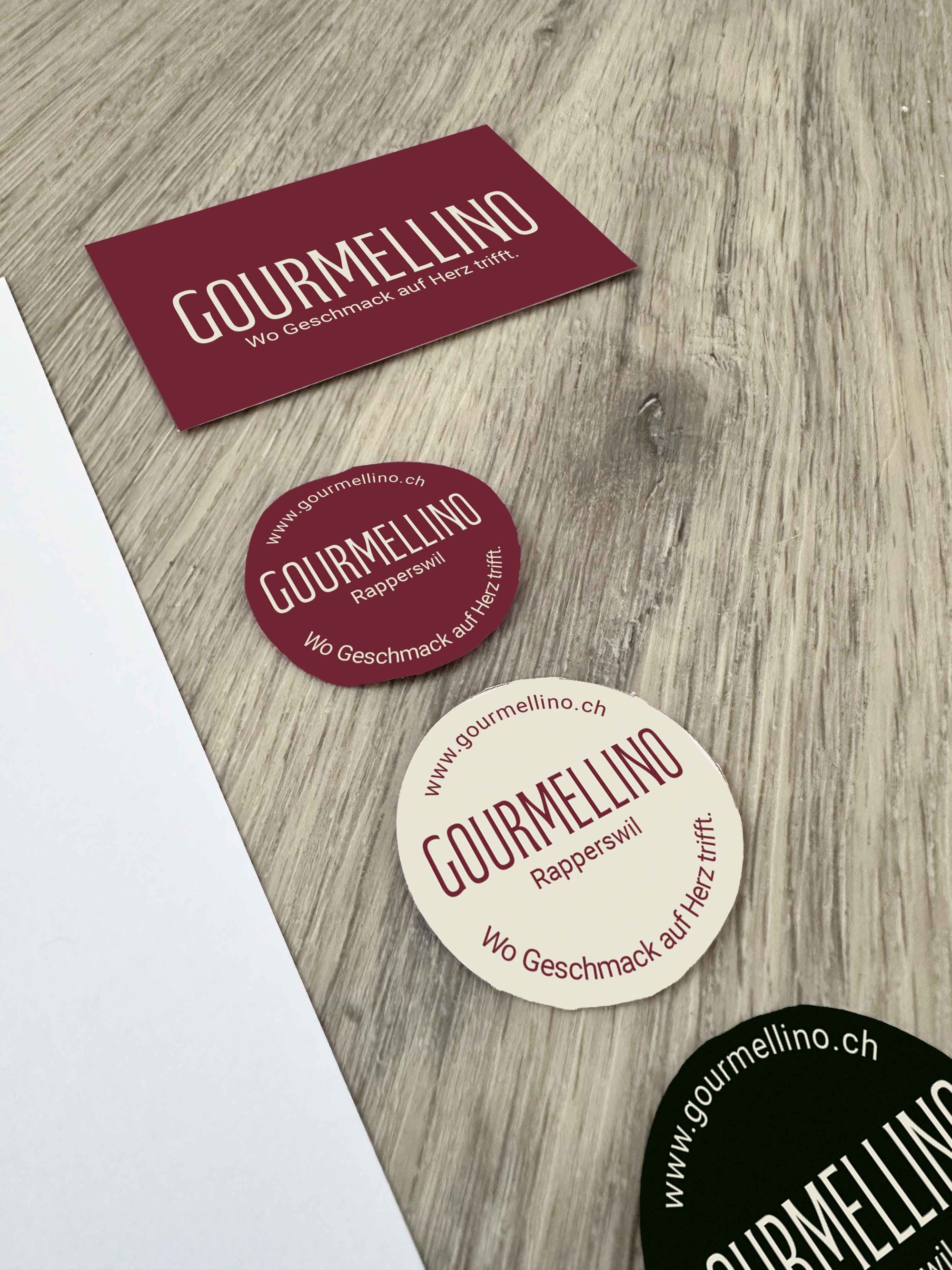 Gourmellino Etiketten Nahaufnahme